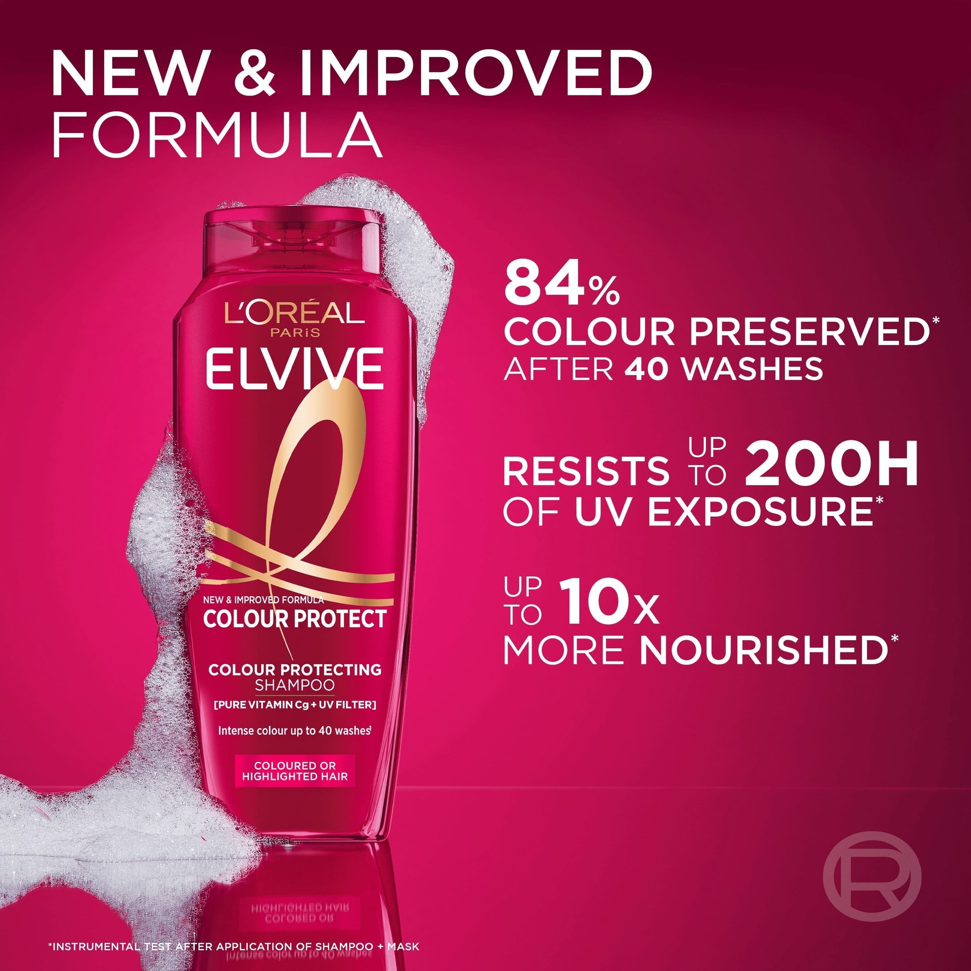 Colour Protect Shampoo With Pure Vitamin Cg And UV Filters For Coloured And Highlighted Hair 7